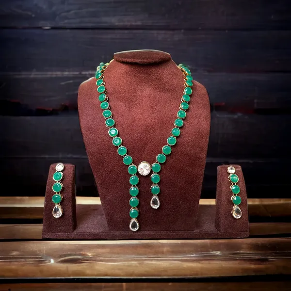 Green_Alloy_Copper_Jewellery_Set_For_Women