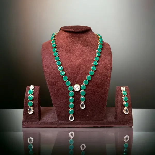 Green_Alloy_Copper_Jewellery_Set_For_Women