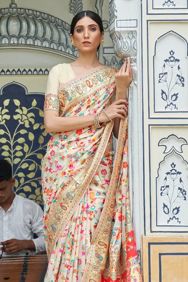 New_Kashmiri_Weaving_Pure_Zari_Saree_-_with_Saree_Cover
