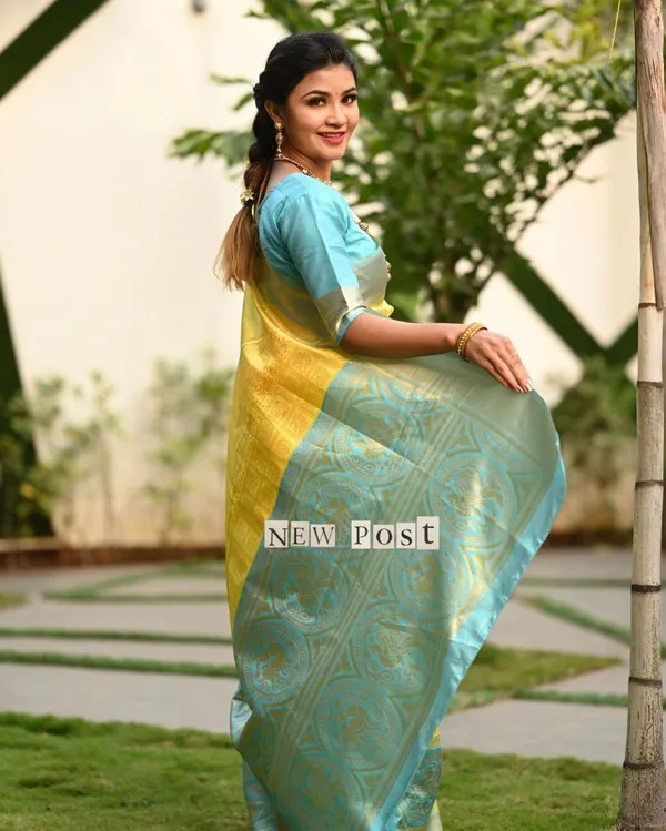Yellow_Woven_Kanjivaram_Silk_Saree_with_Saree_Cover