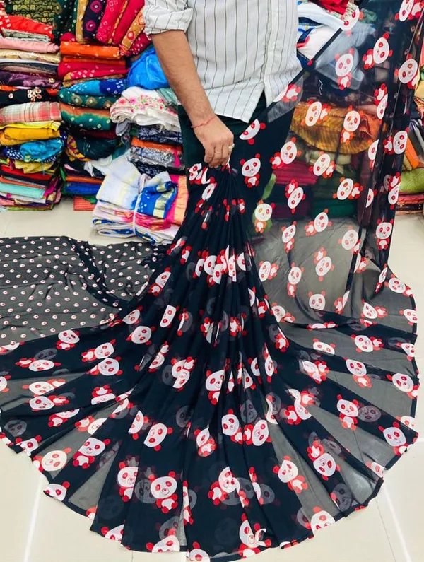 Printed_Fashion_Georgette_Saree_(Multicolor)