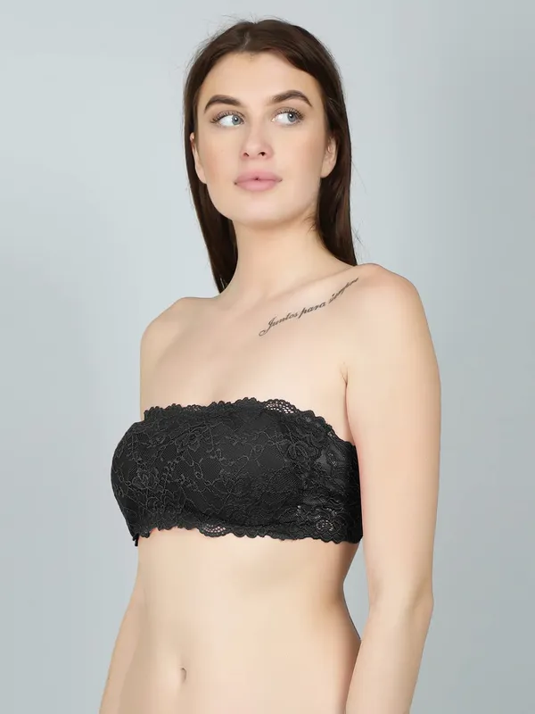 Lace_Padded_Bandeau_Tube_Top_Bra_For_Women
