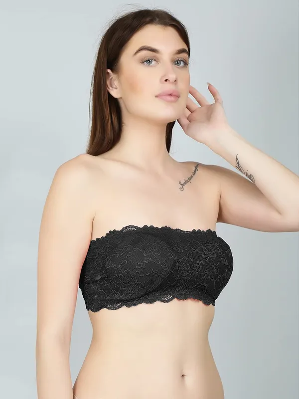 Lace_Padded_Bandeau_Tube_Top_Bra_For_Women