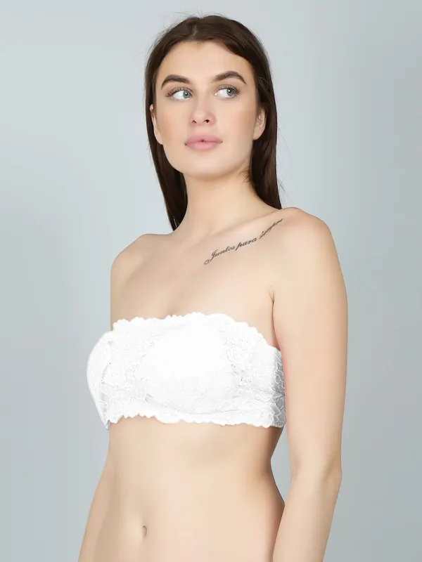 Lace_Padded_Bandeau_Tube_Top_Bra_For_Women