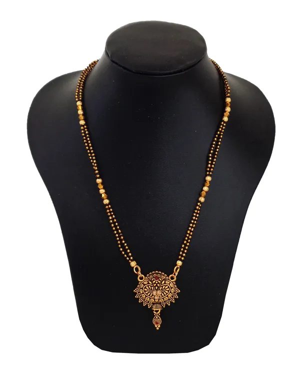 Gold_Casual_Wear_Gold_Plated_Designer_Mangalsutra__For_Women