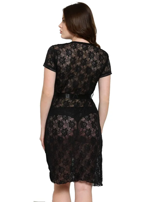 Open_Front_Half_Sleeves_Semi_Sheer_Knee_Length_Short_Nightwear_Bridal_Night_Robe_For_Women