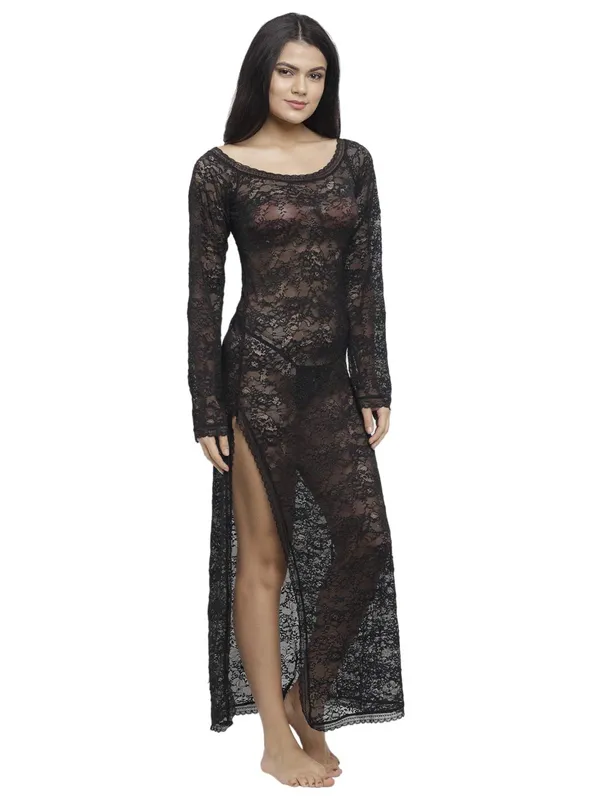 Exotic_Lace_Open_Side_Long_Nighty_Night_Gown_Nightwear_For_Women