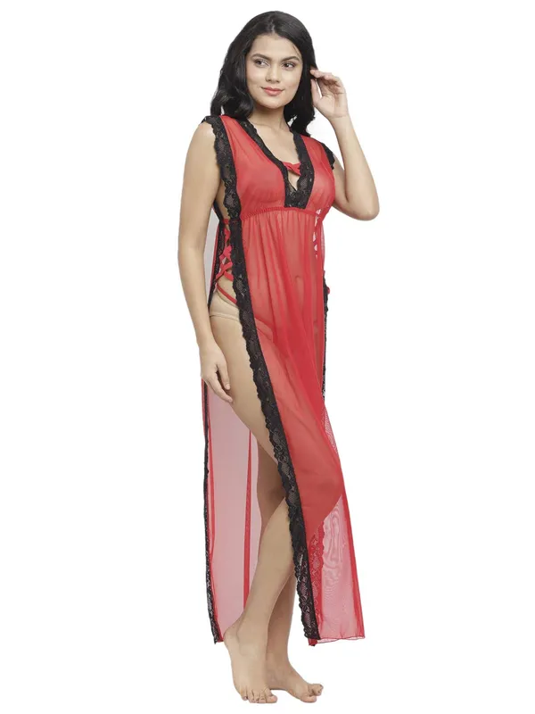 Sheer_Lace_Both_Side_Slit_Bridal_Long_Night_Gown_Nightwear_For_Women