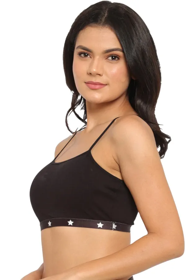 Black_Star_Print_Edge_Regular_Tshirt_Bra_For_Women