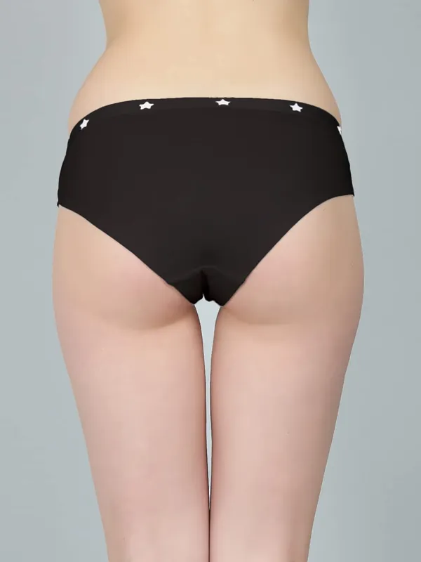 Black_Cotton_Star_Print_Hipster_Brief_Panty_For_Women