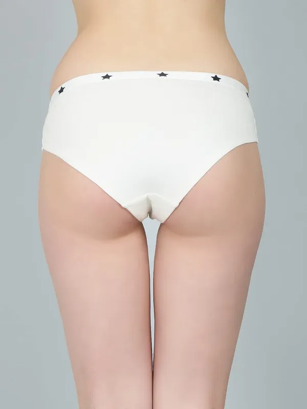 White_Cotton_Star_Print_Hipster_Brief_Panty_For_Women