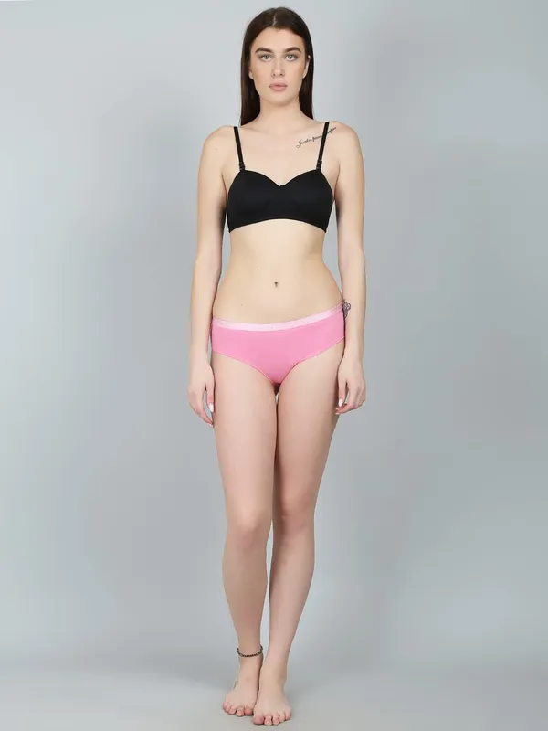 Pink_Cotton_Star_Print_Hipster_Brief_Panty_For_Women