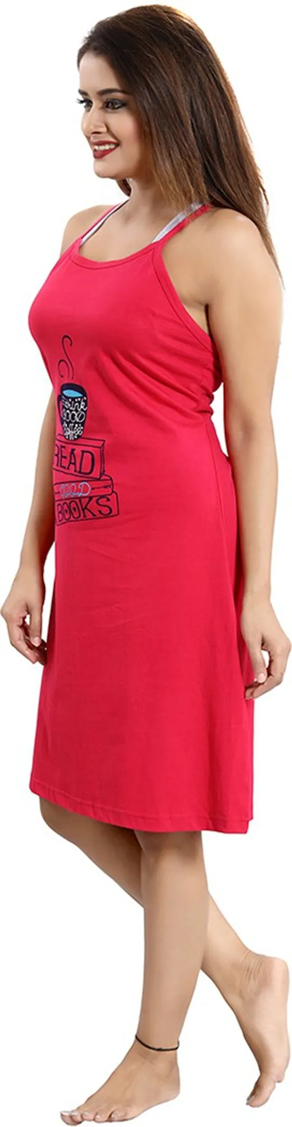 Pink_Cotton_Blend_Printed_Knee_Length_Nighty_For_Women