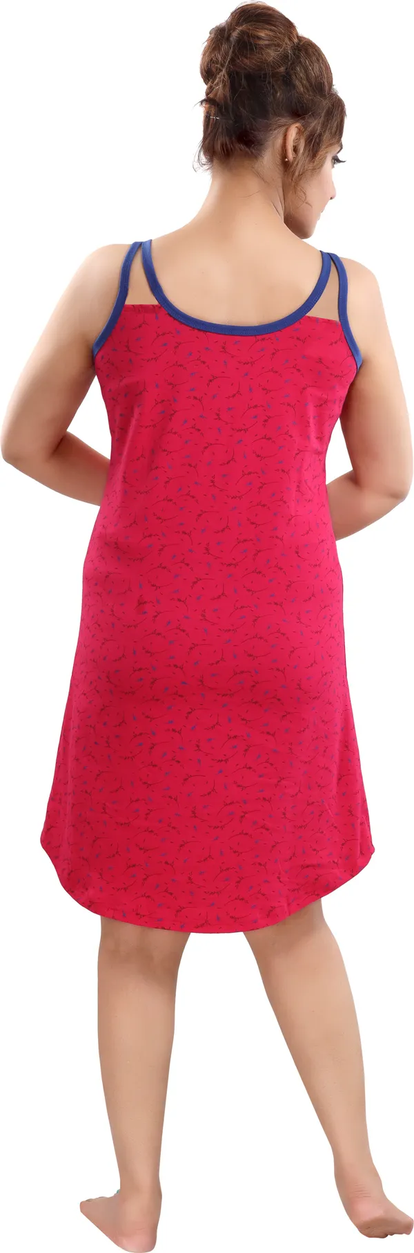 Pink_Cotton_Blend_Printed_Knee_Length_Nighty_For_Women