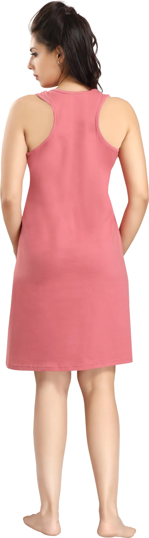 Pink_Cotton_Blend_Printed_Knee_Length_Night_Dress_For_Women