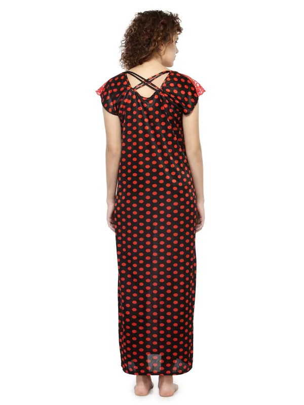 Red_Satin_Polka_Print_Maxi_Nighty_Nightgown_For_Women