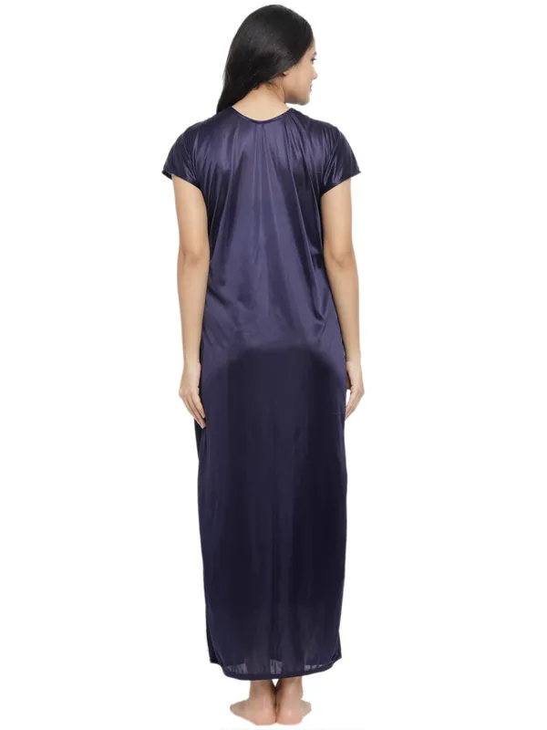 NavyBlue_Lace_Long_Nighty_Gown_with_Robe_For_Women