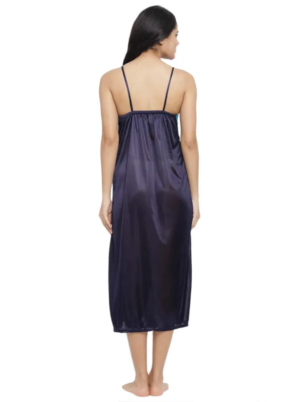 NavyBlue_Lace_Long_Nighty_Gown_with_Robe_For_Women