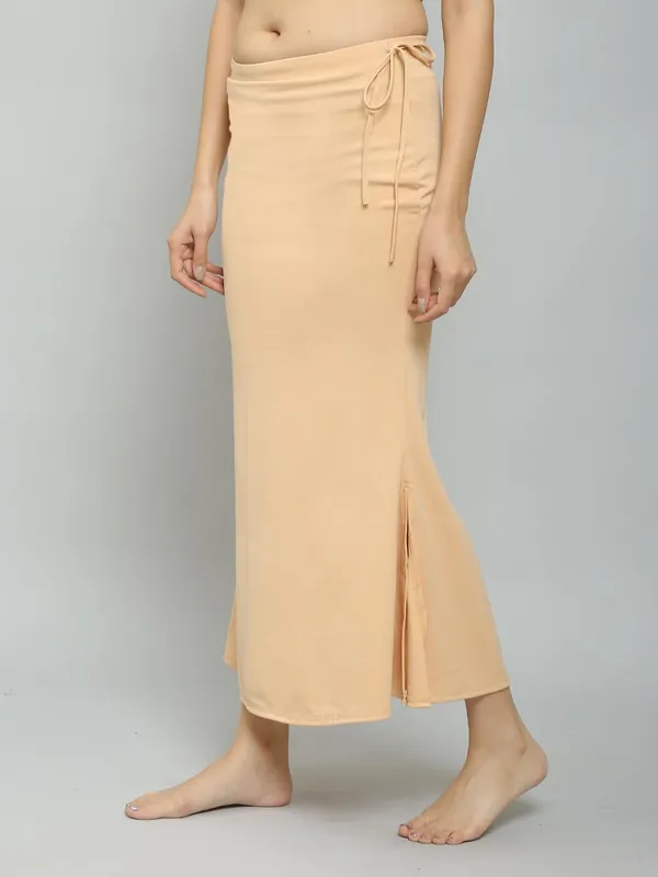 Beige_Lycra_Solid_Fishcut_Petticoat_Skirt_Saree_Shapewear_For_Women_&_Girls