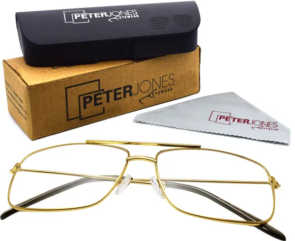 Gold_Full_Rim_Square_Frame_(52_Mm)_-_For_Unisex