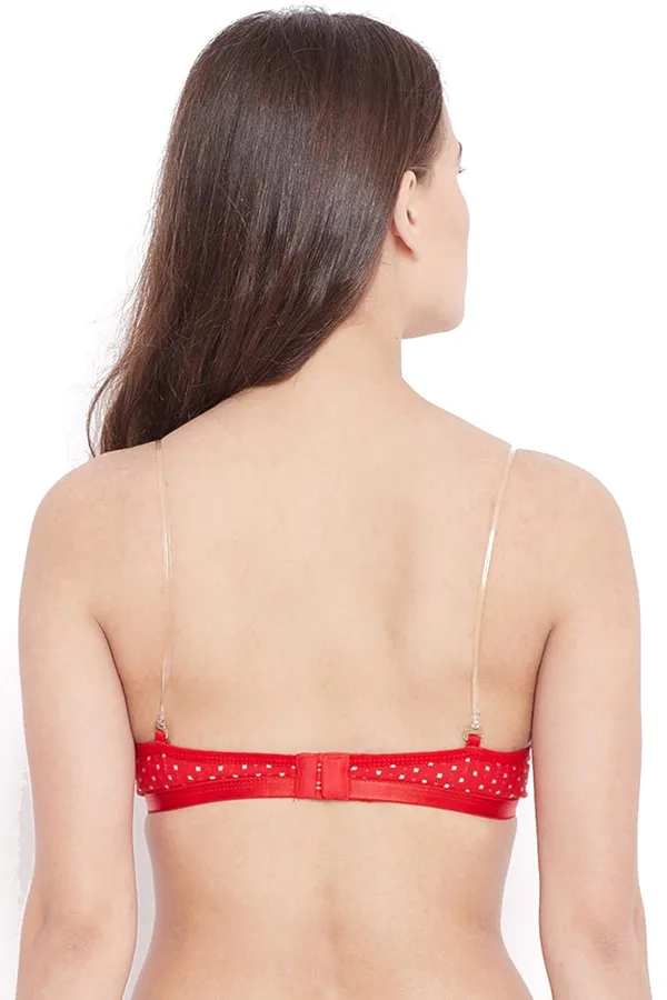 Red_Cotton_Non_Padded_Polka_Printed_Bra_For_Women