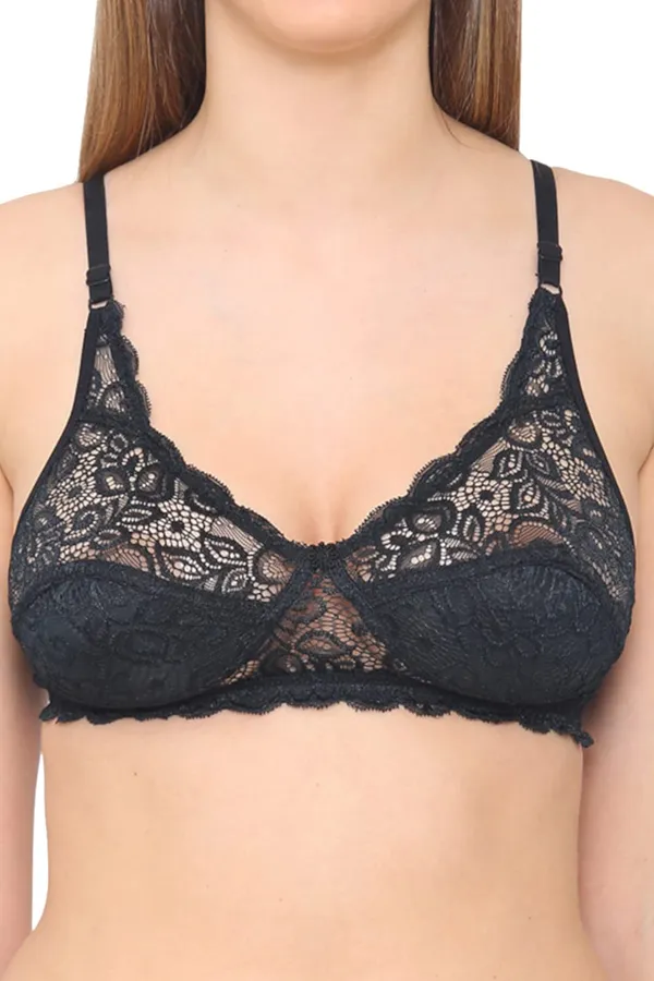 Black_Floral_Lace_Non_Padded_Fancy_Bra_For_Women