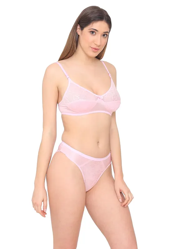 Pink_Lycra_Non_Padded_Wedding_Bra_Panty_Set_For_Women