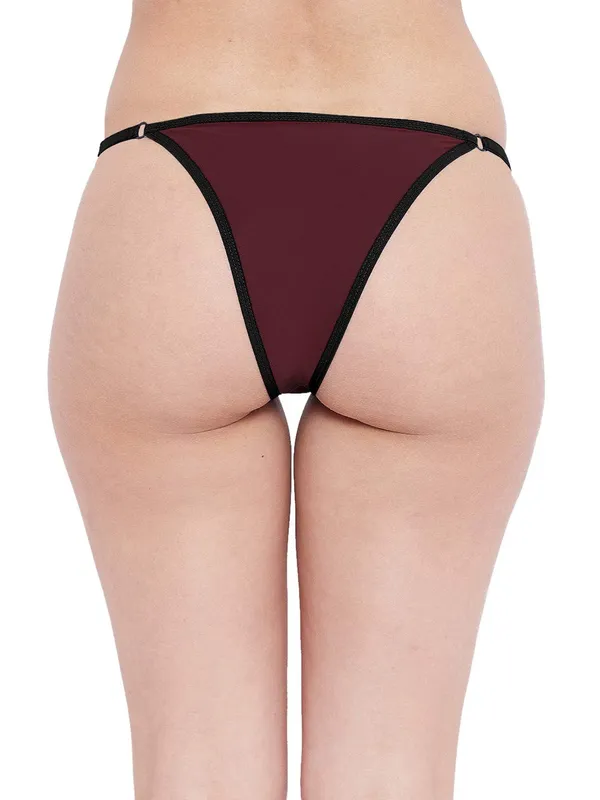 Maroon_Color_Block_Adjustable_Waist_Thong_Panty_For_Women