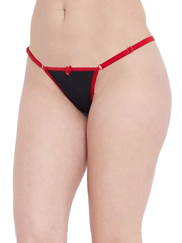 Red_Color_Block_Adjustable_Waist_Thong_Panty_For_Women