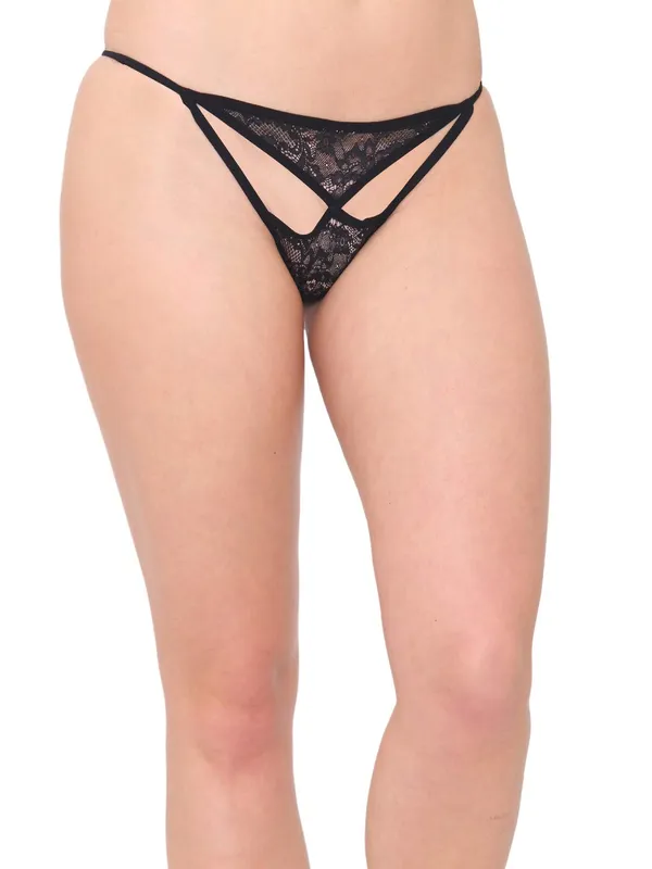 Black_Cut_Out_G-String_Thong_Panty_For_Women