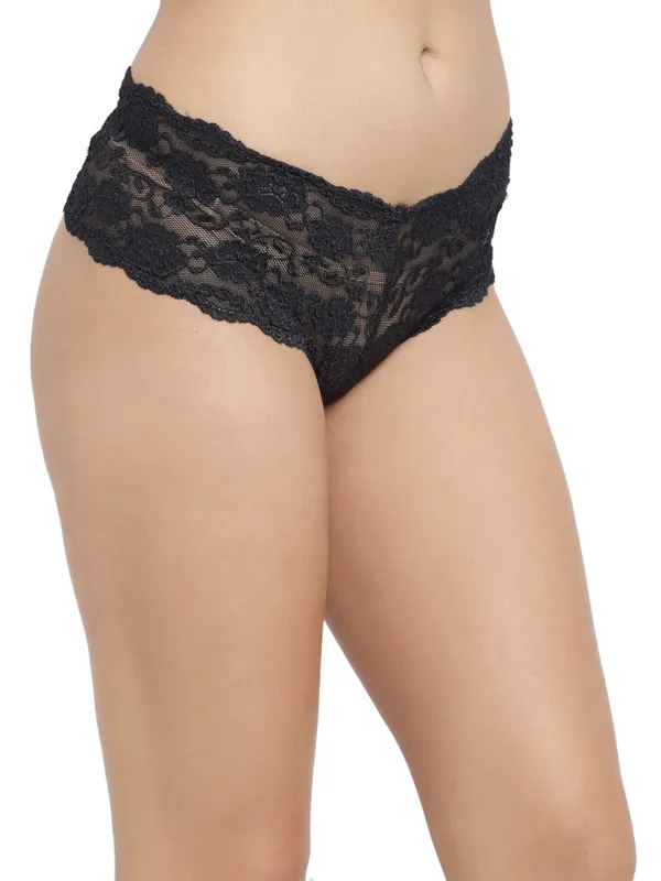 Black_Lycra_Chee_Lace_Boyshort_Brief_Panty_For_Women