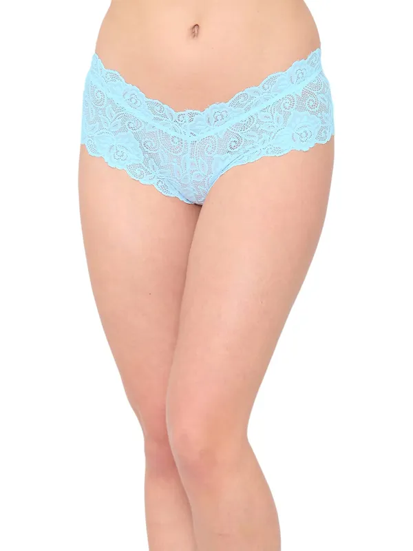 SkyBlue_Lycra_Chee_Lace_Bii_Brief_Panty_For_Women