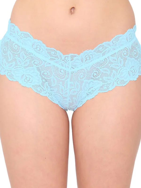 SkyBlue_Lycra_Chee_Lace_Bii_Brief_Panty_For_Women
