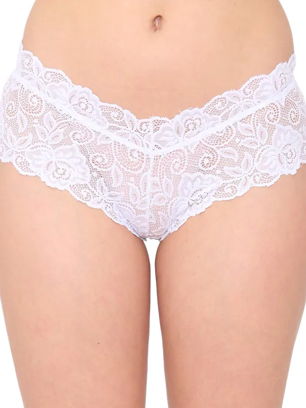 White_Lycra_Chee_Lace_Bii_Brief_Panty_For_Women