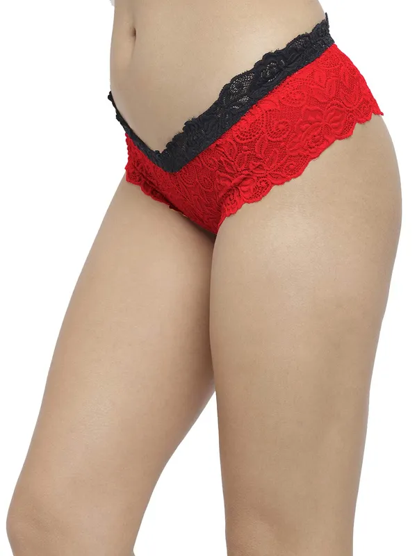 Red_Strechable_Chee_Lace_Bii_Brief_Panty_For_Women