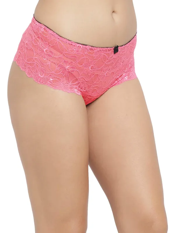 BlushPink_Lycra_Chee_Floral_Lace_Boyshort_Brief_Panty_For_Women