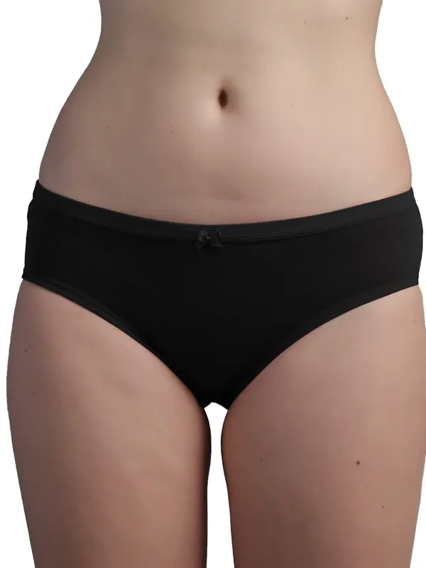Black_Cotton_Hipster_Brief_Panty_For_Women