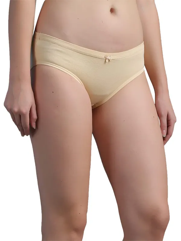 Cream_Cotton_Hipster_Brief_Panty_For_Women