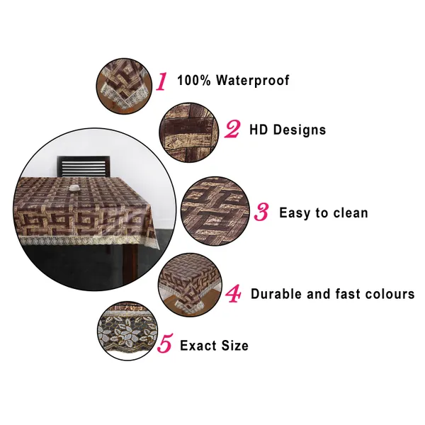 Homerz_Premium_Dining_Table_Cover_for_6_to_8_Seater,_60_x_90_inch_Size,_Waterproof_and_Dustproof_(Brown_Check)