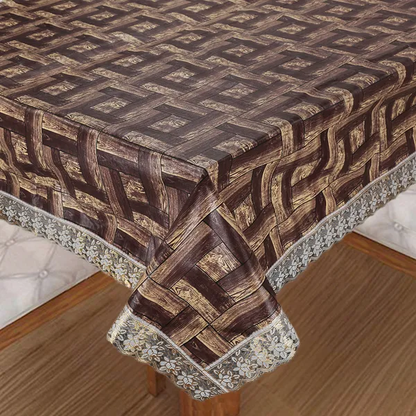 Homerz_Premium_Dining_Table_Cover_for_6_to_8_Seater,_60_x_90_inch_Size,_Waterproof_and_Dustproof_(Brown_Check)