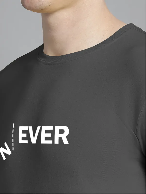 Grey_Cotton_Never_Print_Round_Neck_T-Shirt_For_Men