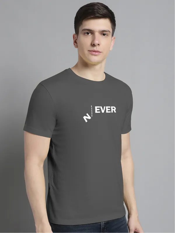 Grey_Cotton_Never_Print_Round_Neck_T-Shirt_For_Men
