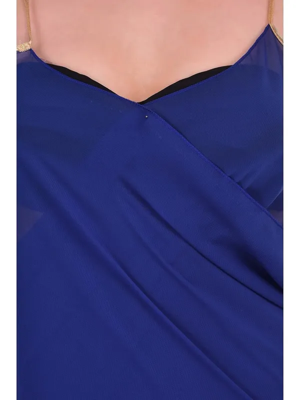 NavyBlue_Georgette_Cover_Up_Wrap_Beach_Sarong_For_Women
