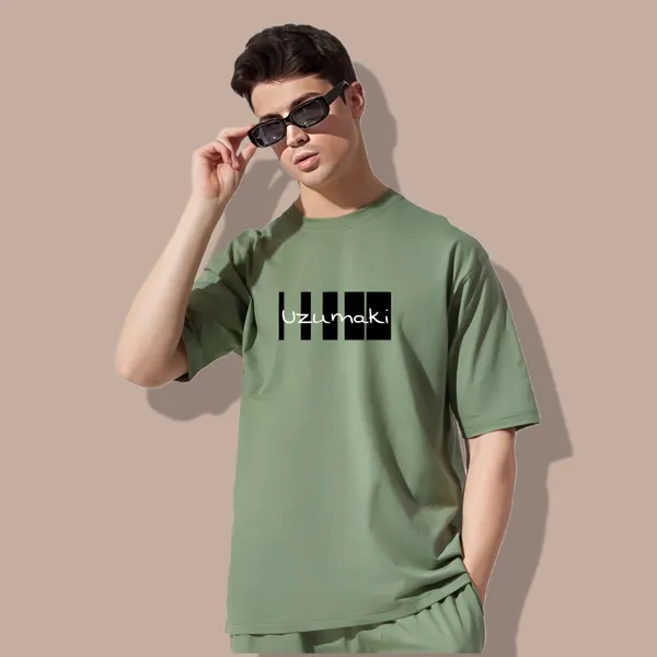 Green_Oversized_Printed_Half_Sleeve_Cotton_T-Shirt_For_Men