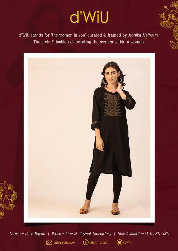 Black_Rayon_Women_Kurta,_Stylish_Embroidery_&_Pearl_Hand_work