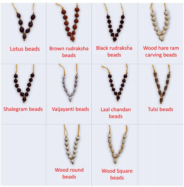 Natural_Beads_Garland_haar,_Small_Mala_for_idol,_Statue,_Figurines_Set_of_10
