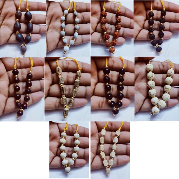 Natural_Beads_Garland_haar,_Small_Mala_for_idol,_Statue,_Figurines_Set_of_10