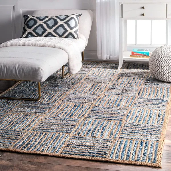 Natural_Jute_&_Denim_Tiles_Rugs_Carpet_Traditional_Braided_Reversible_Stone_Blue_Carpet
