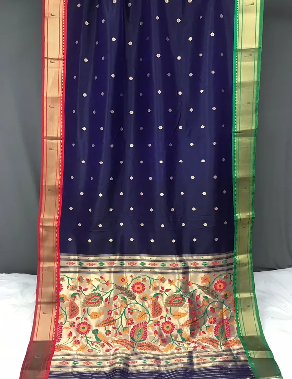 Navy_Blue_Paithani_Silk_Woven_Saree