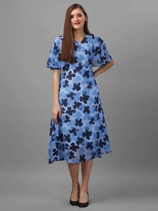 Navy_Blue_&_Sky_Blue_Floral_Georgette_Maxi_Dress